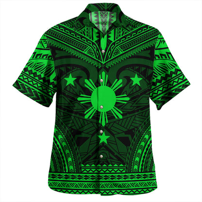 Philippines Hawaiian Shirt - Philippines Cheif Tattoo Patterns Style