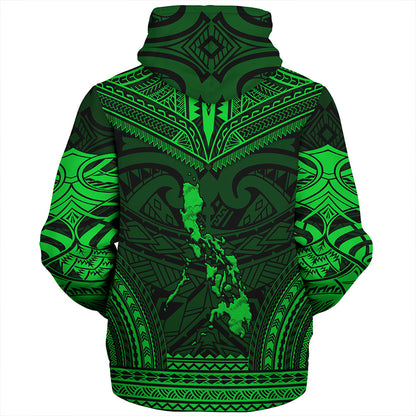 Philippines Sherpa Hoodie - Philippines Cheif Tattoo Patterns Style