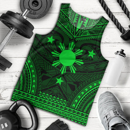 Philippines Tank Top - Philippines Cheif Tattoo Patterns Style