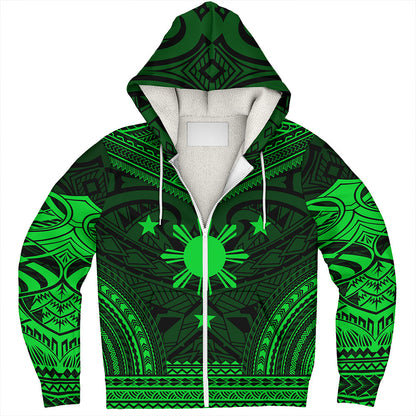 Philippines Sherpa Hoodie - Philippines Cheif Tattoo Patterns Style