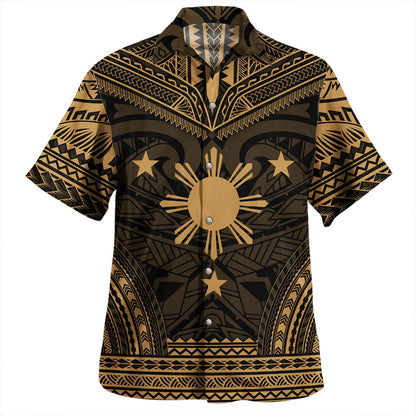 Philippines Hawaiian Shirt - Philippines Cheif Tattoo Patterns Style