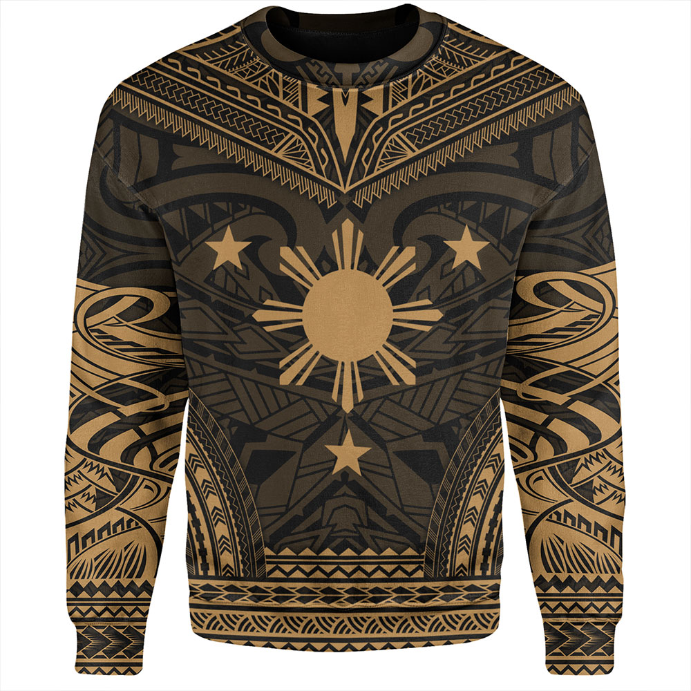 Philippines Sweatshirt - Philippines Cheif Tattoo Patterns Style