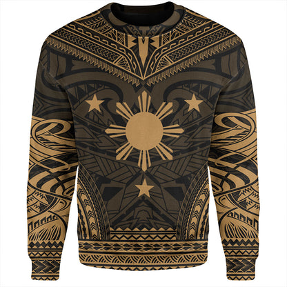 Philippines Sweatshirt - Philippines Cheif Tattoo Patterns Style