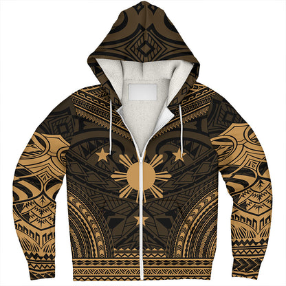 Philippines Sherpa Hoodie - Philippines Cheif Tattoo Patterns Style
