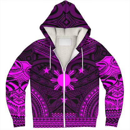 Philippines Sherpa Hoodie - Philippines Cheif Tattoo Patterns Style