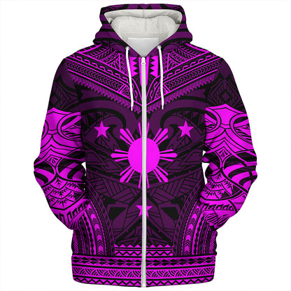 Philippines Sherpa Hoodie - Philippines Cheif Tattoo Patterns Style