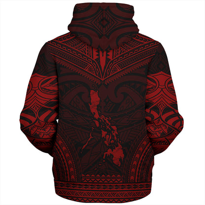 Philippines Sherpa Hoodie - Philippines Cheif Tattoo Patterns Style