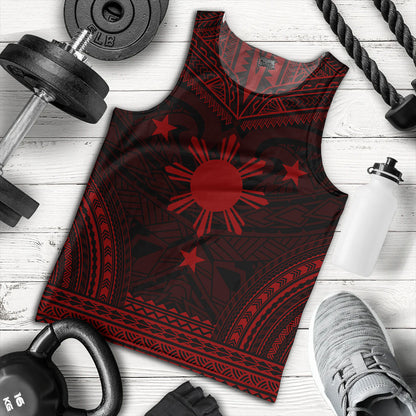 Philippines Tank Top - Philippines Cheif Tattoo Patterns Style