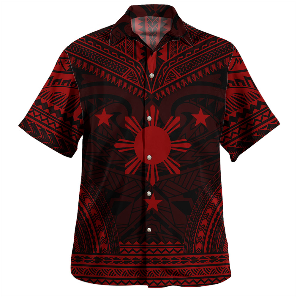 Philippines Hawaiian Shirt - Philippines Cheif Tattoo Patterns Style