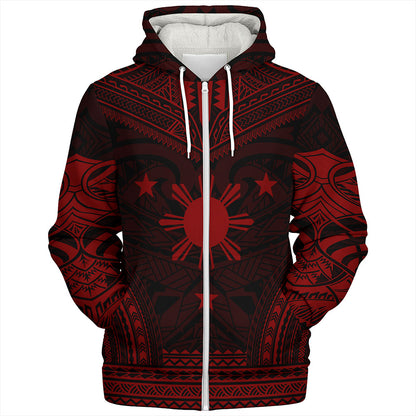 Philippines Sherpa Hoodie - Philippines Cheif Tattoo Patterns Style