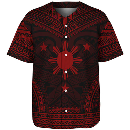 Philippines Baseball Shirt - Philippines Cheif Tattoo Patterns Style