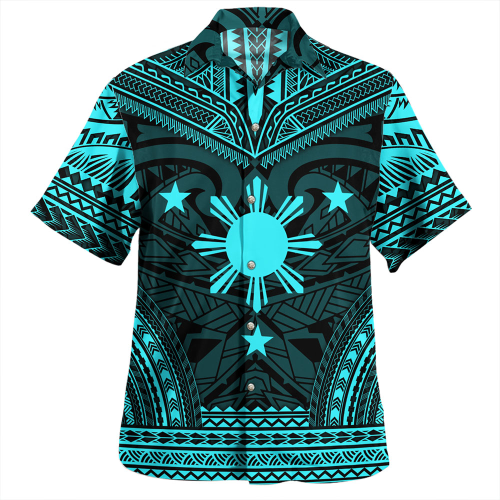Philippines Hawaiian Shirt - Philippines Cheif Tattoo Patterns Style