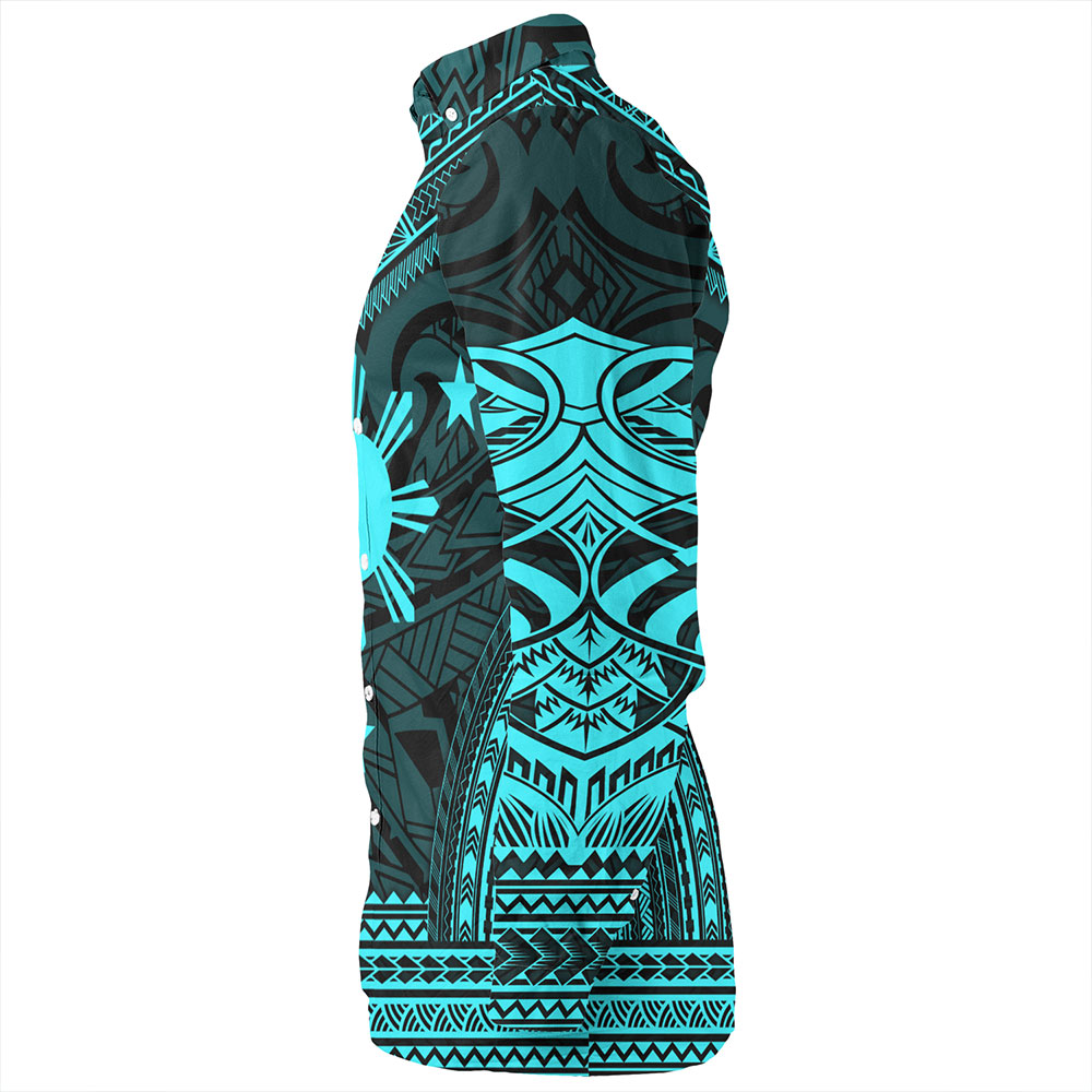 Philippines Long Sleeve Shirt - Philippines Cheif Tattoo Patterns Style