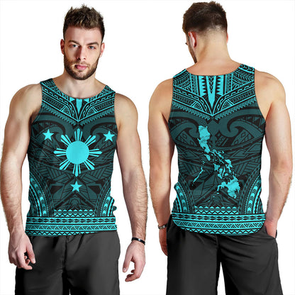 Philippines Tank Top - Philippines Cheif Tattoo Patterns Style