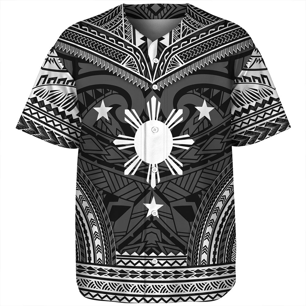 Philippines Baseball Shirt - Philippines Cheif Tattoo Patterns Style