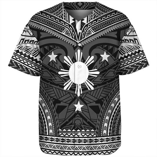Philippines Baseball Shirt - Philippines Cheif Tattoo Patterns Style