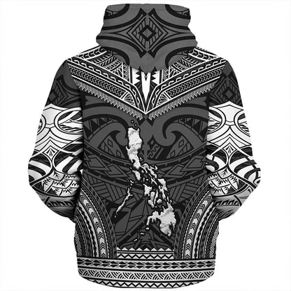 Philippines Sherpa Hoodie - Philippines Cheif Tattoo Patterns Style