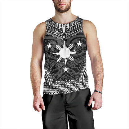 Philippines Tank Top - Philippines Cheif Tattoo Patterns Style