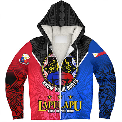 Philippines Filipinos Sherpa Hoodie Lapu-Lapu First Filipino Hero