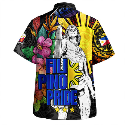 Chuuk State Hawaiian Shirt Pearl Of The Pacific Black Polynesian Tattau