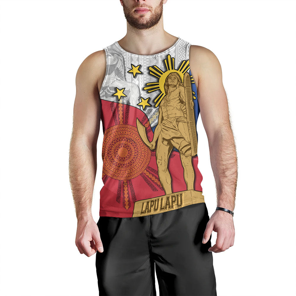 Philippines Filipinos Tank Top Lapu Lapu Heroes With Sun And Flag Tribal Patterns