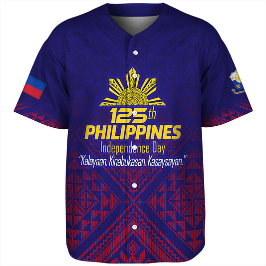 Philippines Filipinos Baseball Shirt Philippines Independence Day Kalayaan-Kinabukasan-Kasaysayan