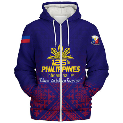 Philippines Filipinos Sherpa Hoodie Philippines Independence Day Kalayaan-Kinabukasan-Kasaysayan