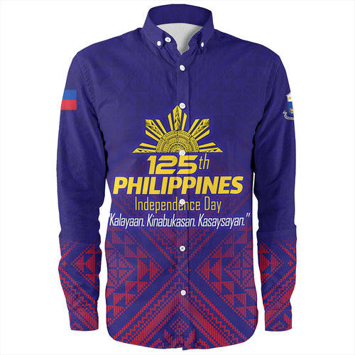 Philippines Filipinos Long Sleeve Shirt Philippines Independence Day Kalayaan-Kinabukasan-Kasaysayan