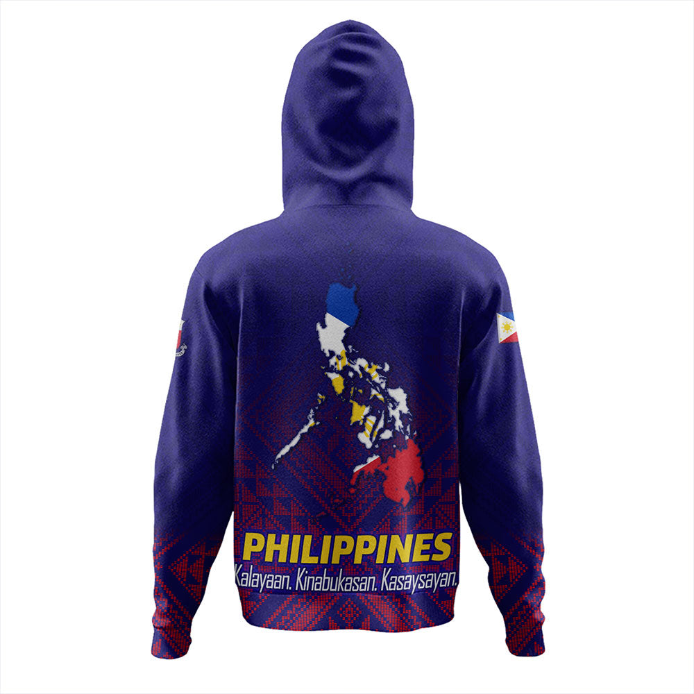 Philippines Filipinos Hoodie Philippines Independence Day Kalayaan-Kinabukasan-Kasaysayan