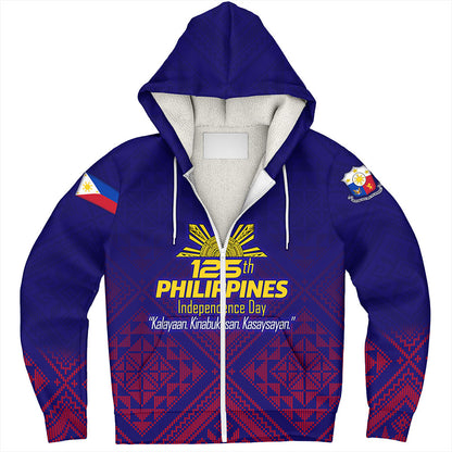 Philippines Filipinos Sherpa Hoodie Philippines Independence Day Kalayaan-Kinabukasan-Kasaysayan