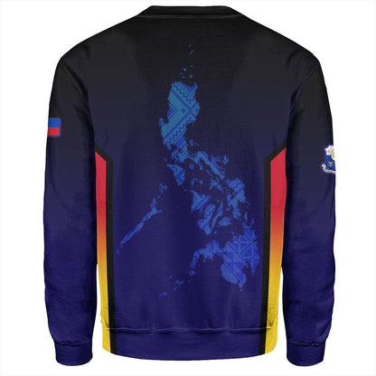 Philippines Filipinos Sweatshirt Philippines Independence Day With Map