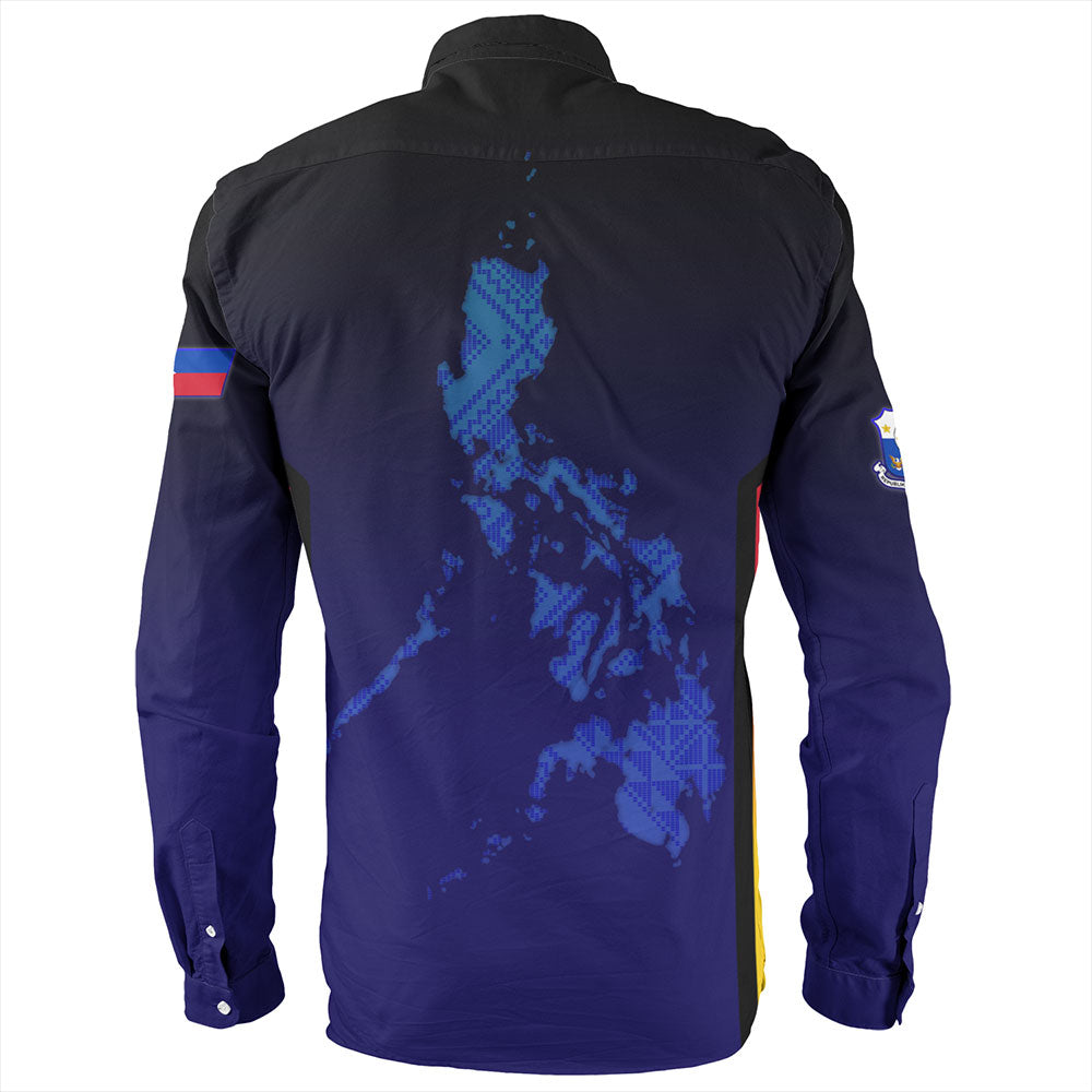 Philippines Filipinos Long Sleeve Shirt Philippines Independence Day With Map