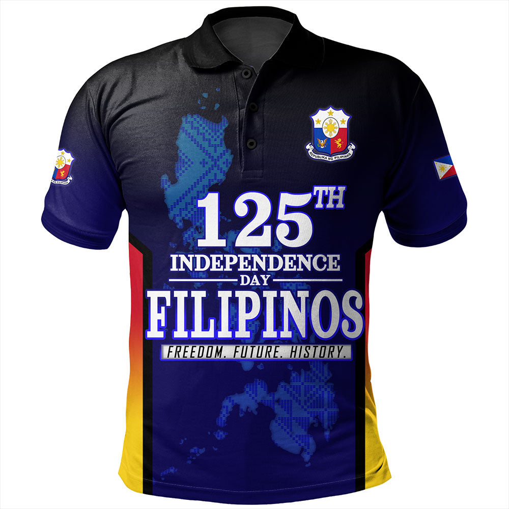 Philippines Filipinos Polo Shirt Philippines Independence Day With Map