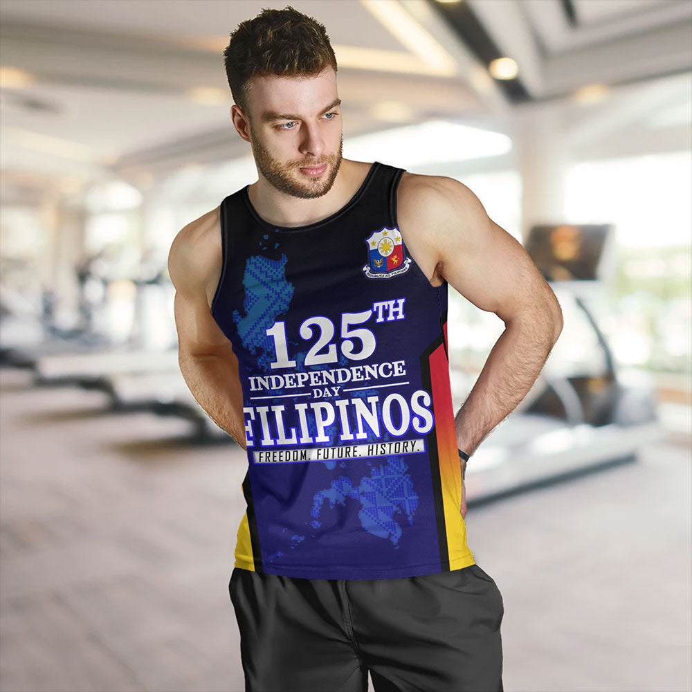 Philippines Filipinos Tank Top Philippines Independence Day With Map
