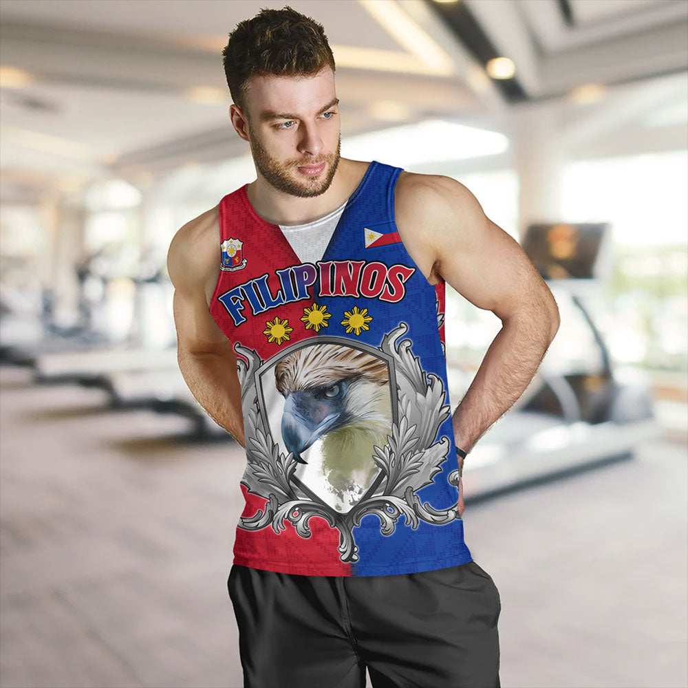 Philippines Filipinos Tank Top The Philippine Eagle With Traditional Patterns