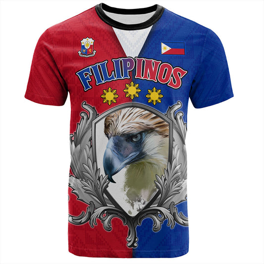 Philippines Filipinos T-Shirt The Philippine Eagle With Traditional Patterns