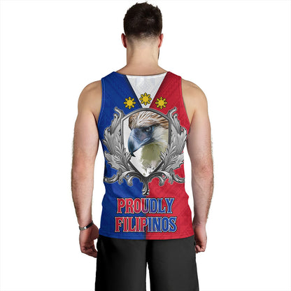 Philippines Filipinos Tank Top The Philippine Eagle With Traditional Patterns