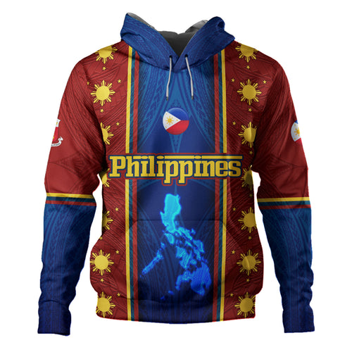 Philippines Filipinos Custom Personalised Hoodie Tribal Sun Traditional Patterns