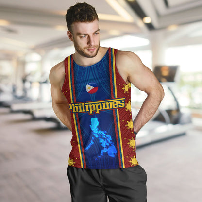 Philippines Filipinos Custom Personalised Tank Top Tribal Sun Traditional Patterns