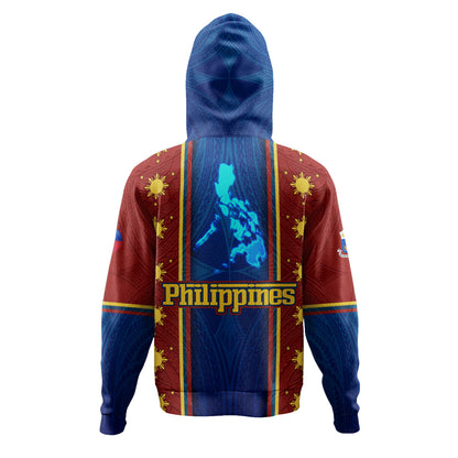 Philippines Filipinos Custom Personalised Hoodie Tribal Sun Traditional Patterns