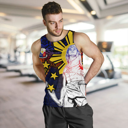 Philippines Filipinos Tank Top Lapu-lapu Hero With Seal Filipinos Tribal Patterns