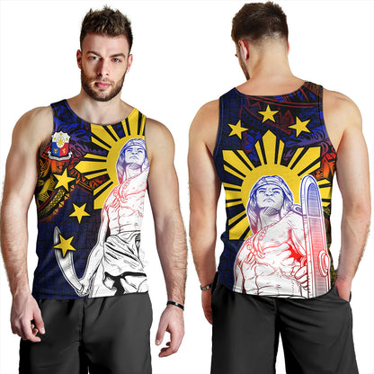 Philippines Filipinos Tank Top Lapu-lapu Hero With Seal Filipinos Tribal Patterns