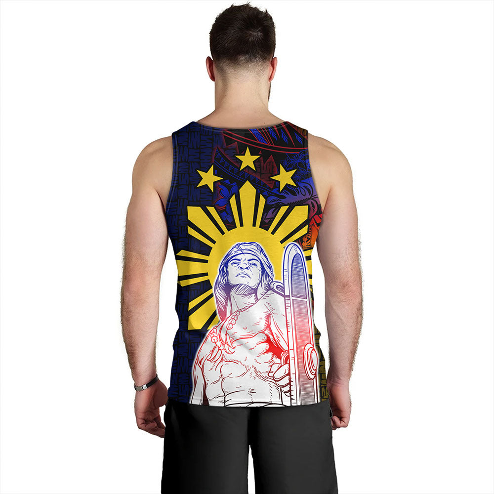 Philippines Filipinos Tank Top Lapu-lapu Hero With Seal Filipinos Tribal Patterns