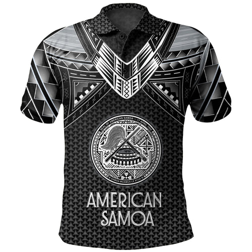 American Samoa Custom Personalised  Polo Shirt Polynesian Tribal Tattoo