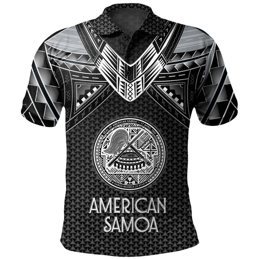 American Samoa Custom Personalised  Polo Shirt Polynesian Tribal Tattoo