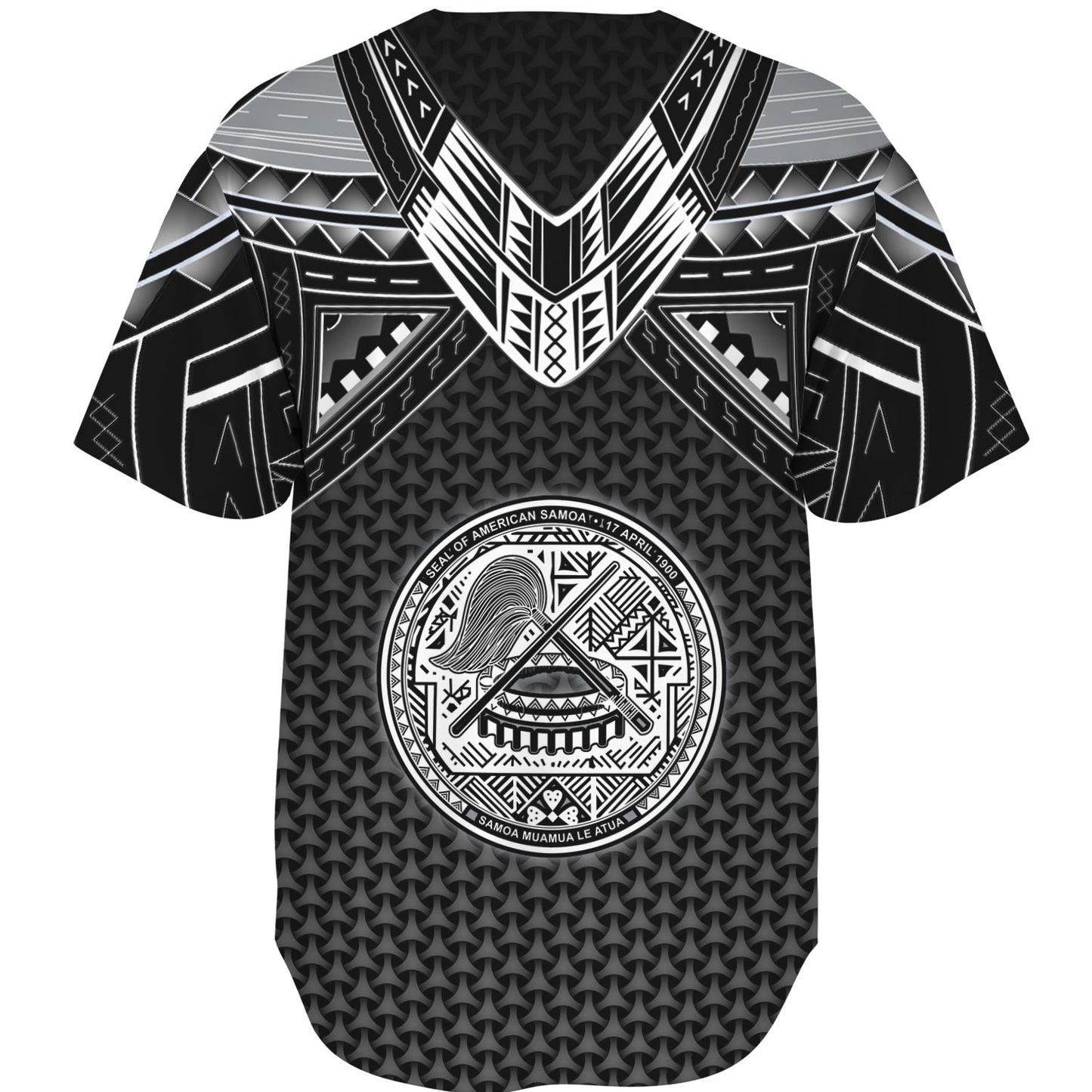 American Samoa Custom Personalised Baseball Shirt Polynesian Tribal Tattoo