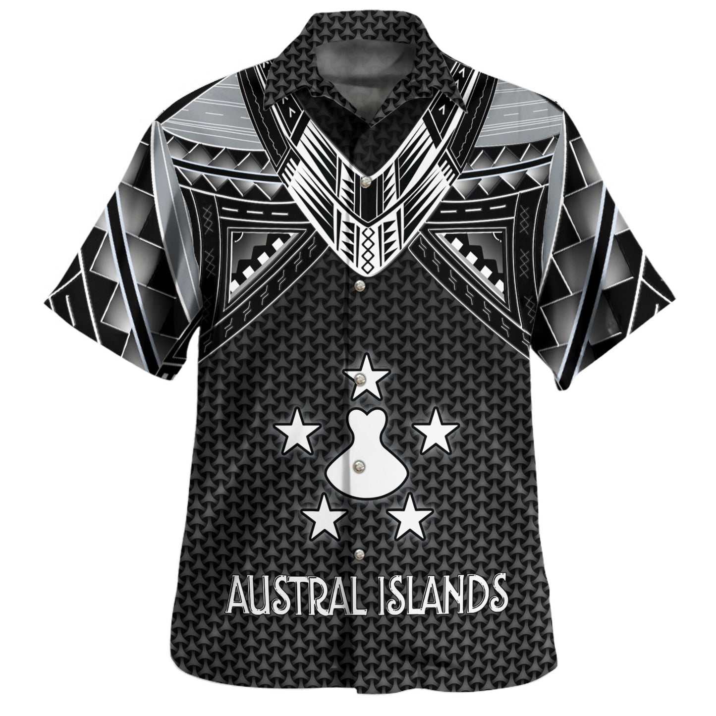 Austral Islands Custom Personalised Hawaiian Shirt Polynesian Tribal Tattoo
