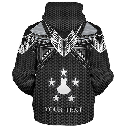 Austral Islands Custom Personalised Sherpa Hoodie Polynesian Tribal Tattoo