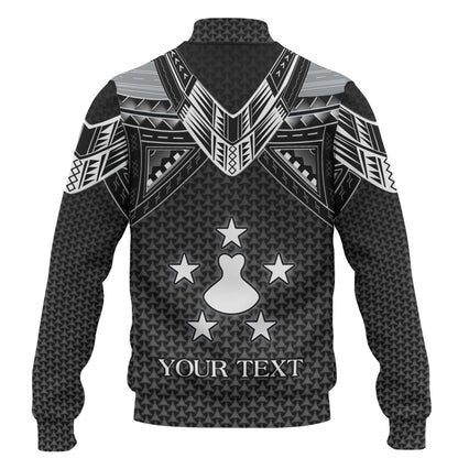 Austral Islands Custom Personalised Baseball Jacket Polynesian Tribal Tattoo