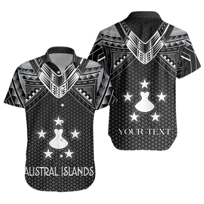 Austral Islands Custom Personalised Short Sleeve Shirt Polynesian Tribal Tattoo